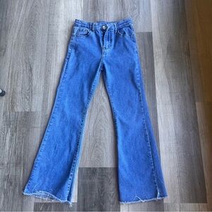 Classic Blue Wide Leg Jean // girls